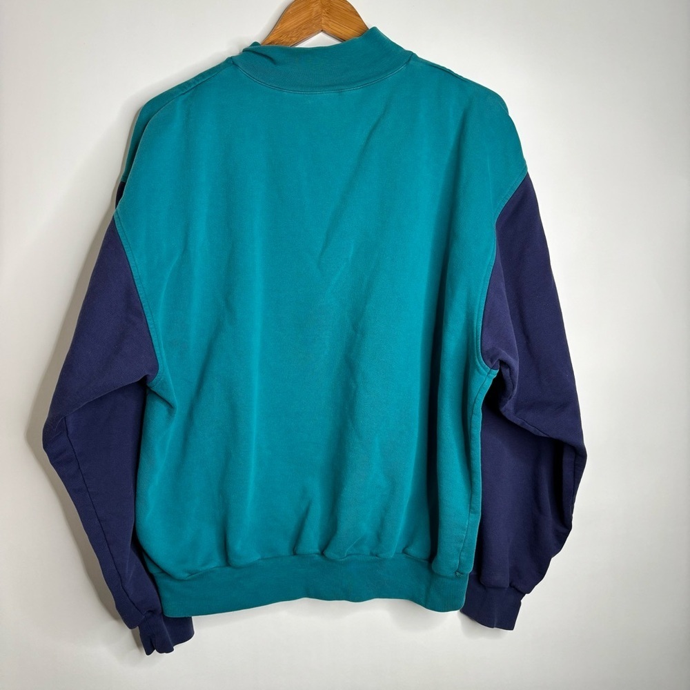 Vintage Nike 1990s Pullover Sweatshirt 1/4 Zip Mens large - Picture 6 of 10